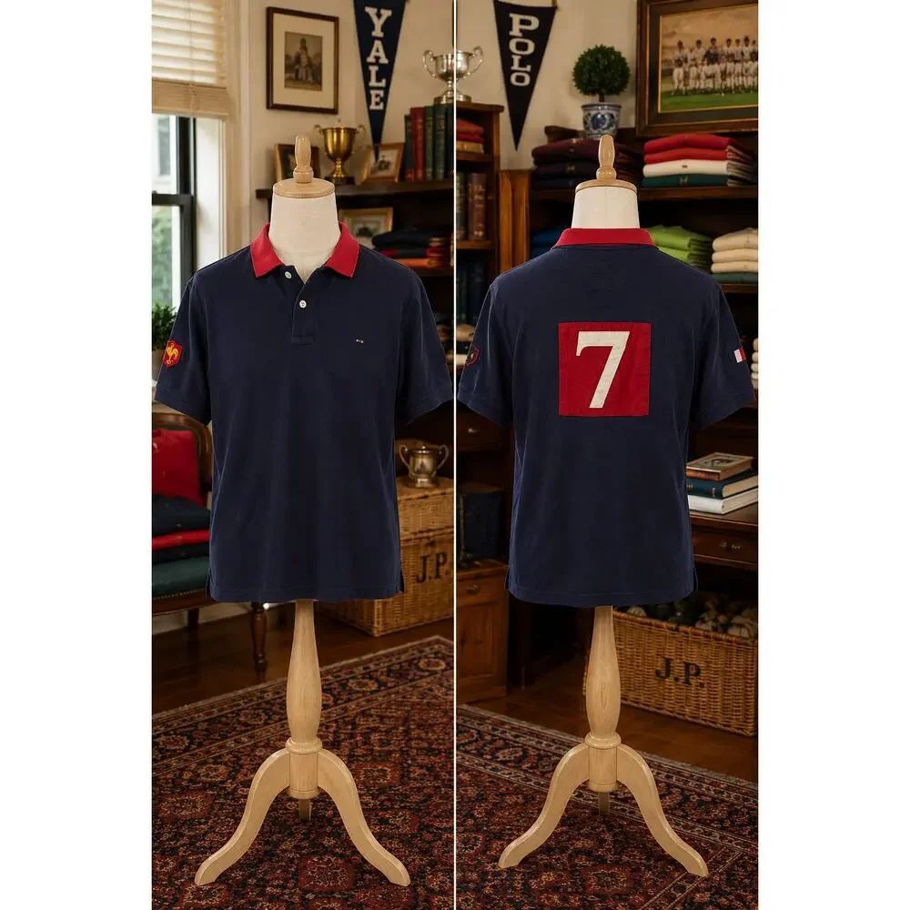 Eden Park XV De France Rugby Polo Shirt France Patch Men’s Medium
